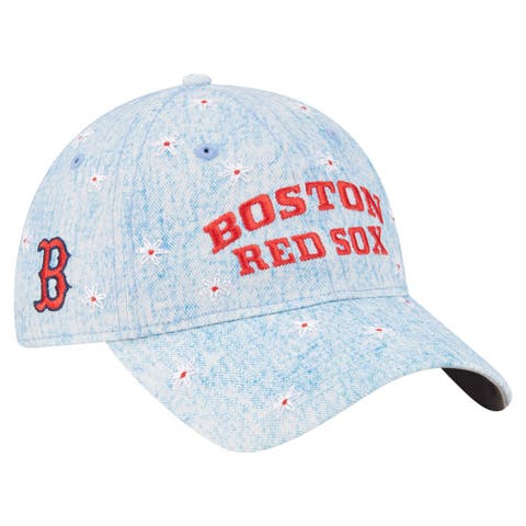 Women's New Era  Light Blue Boston Red Sox Daisy All Over 9TWENTY Adjustable Hat