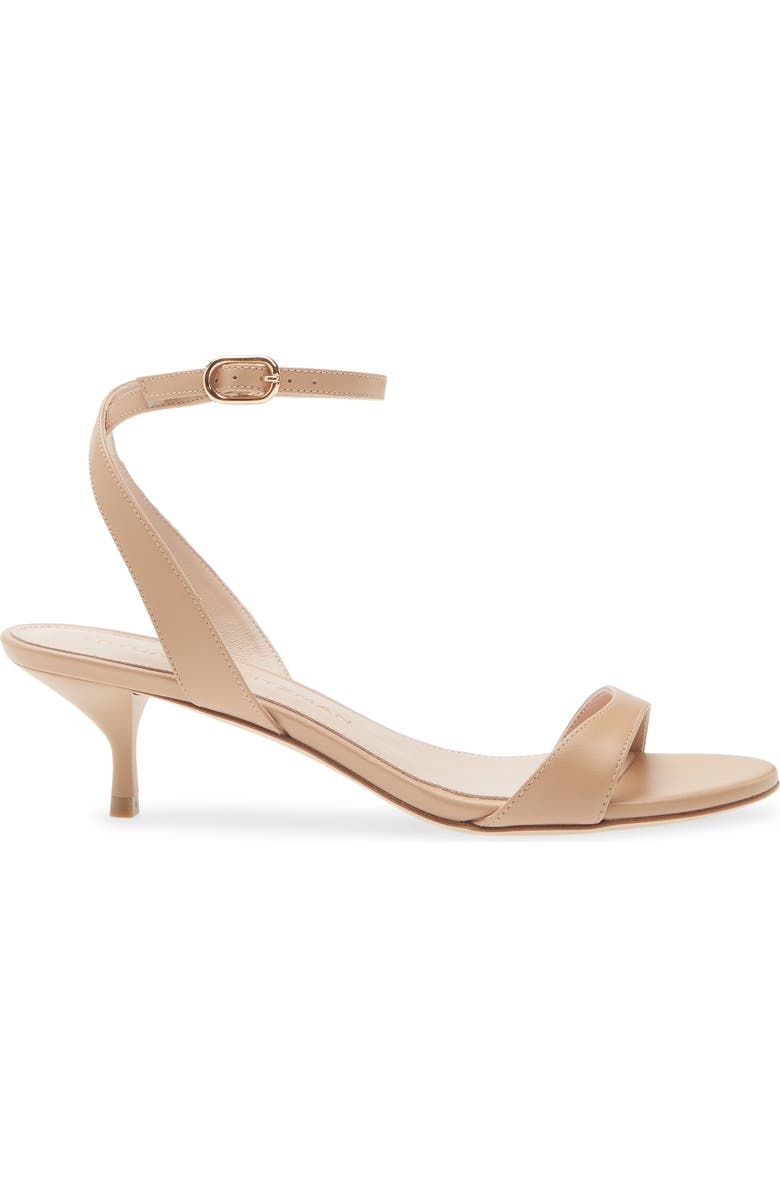 Stuart Weitzman Kellie Ankle Strap Sandal, Alternate, color, Adobe