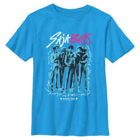 Boy's KPop Demon Hunters Saja Boys Portrait  Graphic T-Shirt
