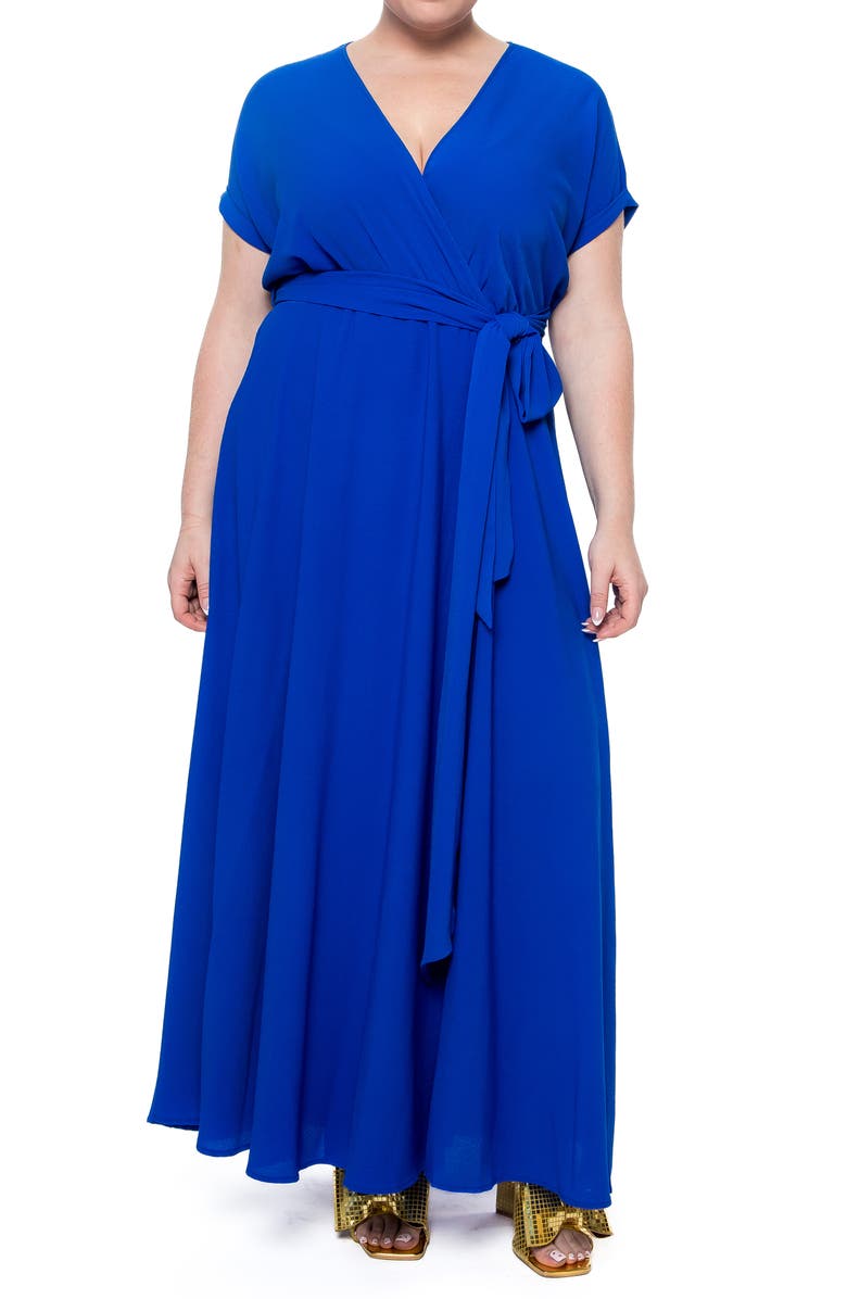 MEGHAN LA Jasmine Slit Maxi Dress, Main, color,