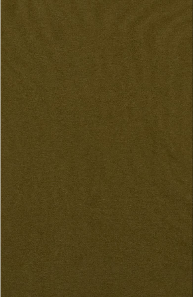 Leveret Kids Long Sleeve T-Shirt, 100% Cotton, Solid Colors, Alternate, color, Olive