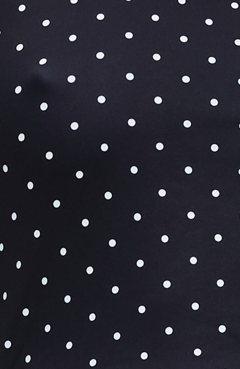 LIONESS Glory Dot Long Sleeve Minidress, Alternate, color, Onyx Polka