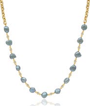 LA MENO Ocean of Baroque Pearls Necklace