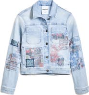 Sacai Denim & Tweed Skort | Nordstrom