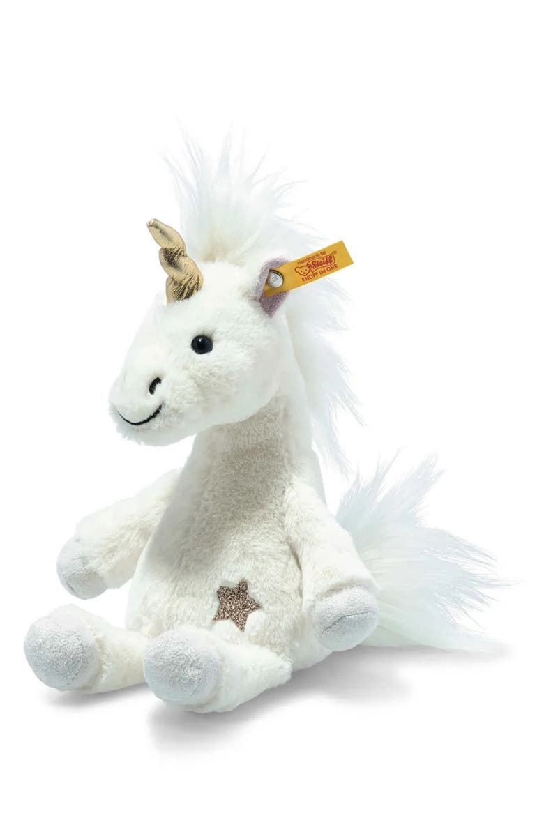 Steiff Unica Unicorn Plushie, Main, color, White