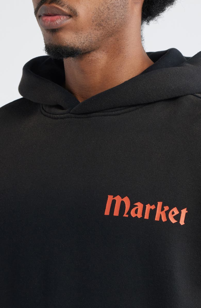MARKET True Tread Graphic Hoodie, Alternate, color, Pirate Black