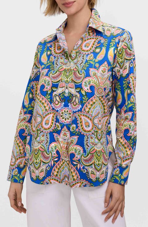 Meghan Garden Paisley Button-Up Shirt