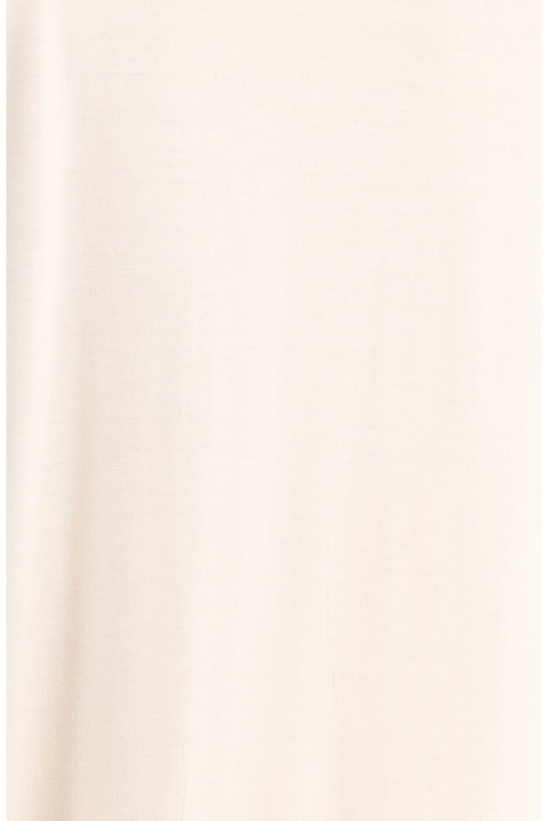 Scalloped Edge Short Pajamas, Alternate, color, CREAM/ BLUE COMBO