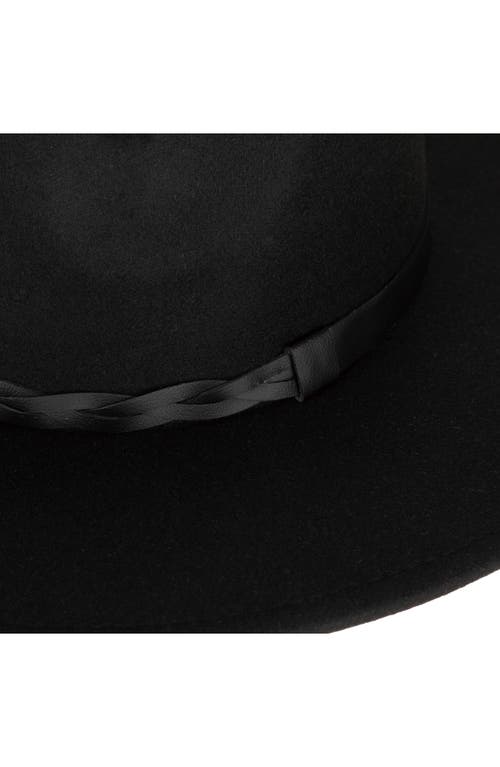 SAN DIEGO HAT SAN DIEGO HAT BRAIDED TRIM FEDORA HAT