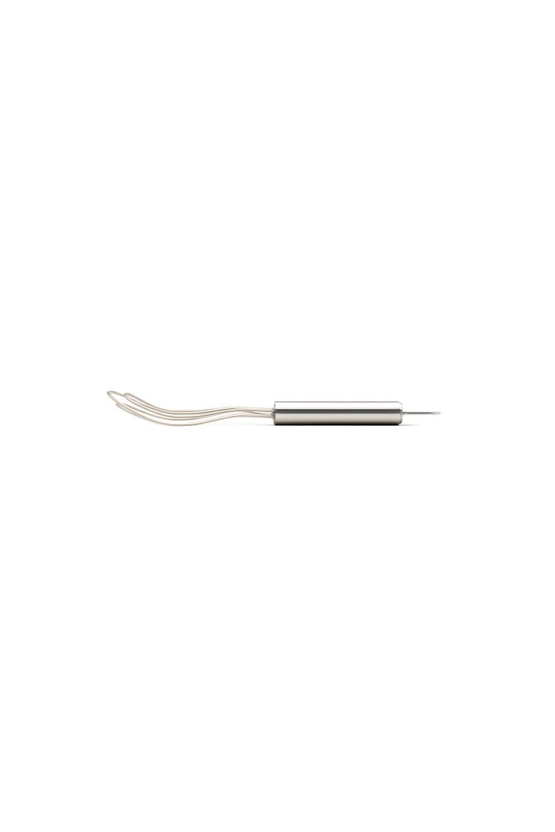 8-Inch Silicone Flat Whisk, Frosted, Alternate, color, Silver