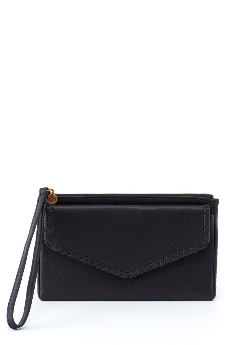 HOBO Leather Wristlet, Main, color, 