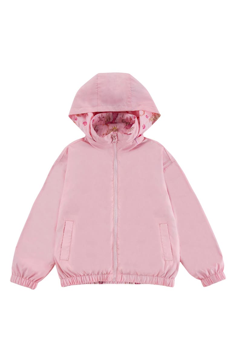 CALONIE Kids' Max Rain Water Repellent Reversible Windbreaker, Alternate, color, Pink