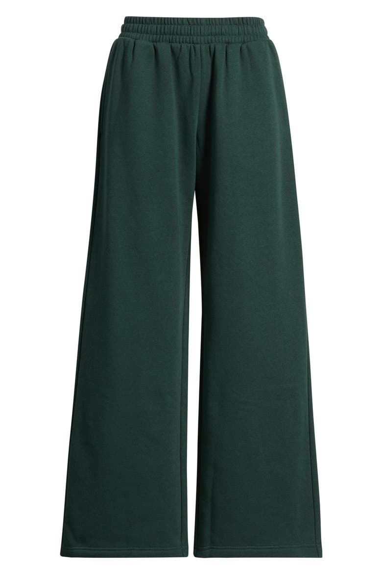 Low Rise Wide Leg Sweatpants, Main, color, GREEN GABLES