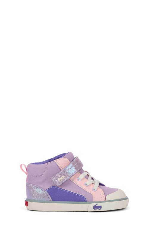 See Kai Run Kids' Dayton High Top Sneaker In Lavender