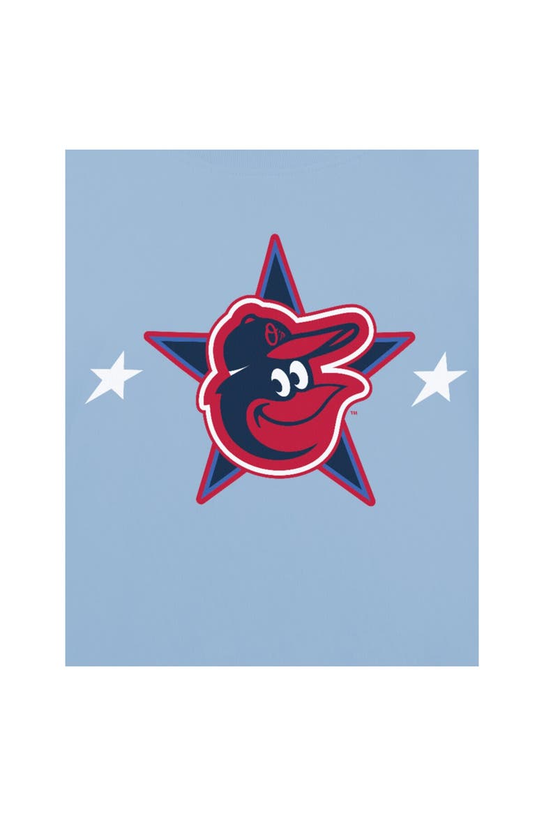 Men's New Era Light Blue Baltimore Orioles 2025 MLB All-Star Game Workout T-Shirt, Alternate, color, Light Blue