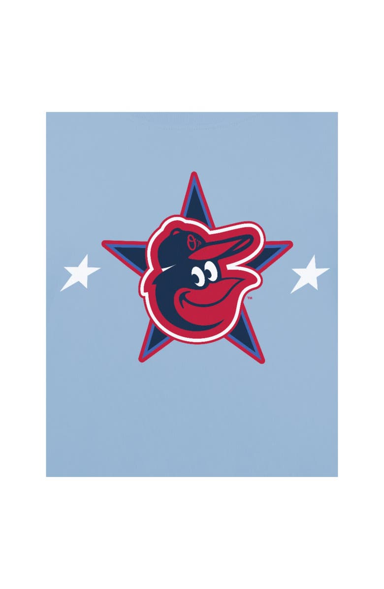 New Era Men's New Era Light Blue Baltimore Orioles 2025 MLB All-Star Game Workout T-Shirt, Alternate, color, Light Blue