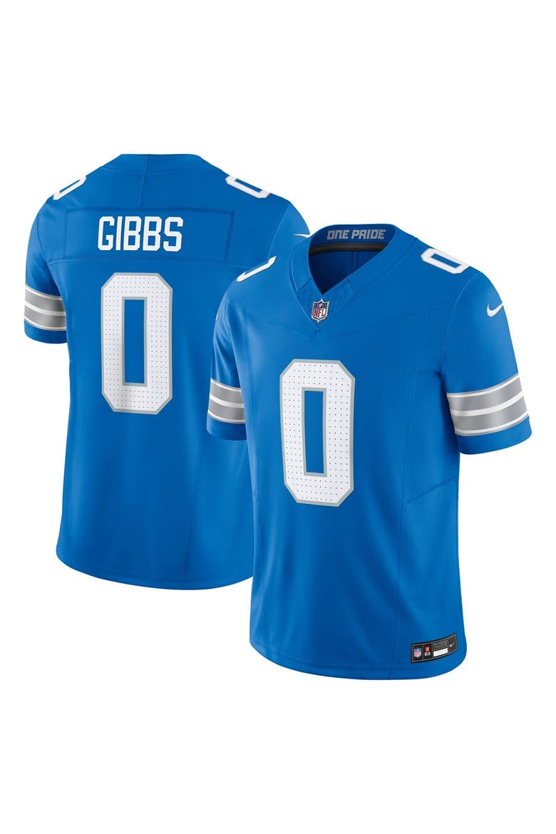 Men's Nike Jahmyr Gibbs Blue Detroit Lions Vapor F.U.S.E. Limited Jersey, Alternate, color, Blue