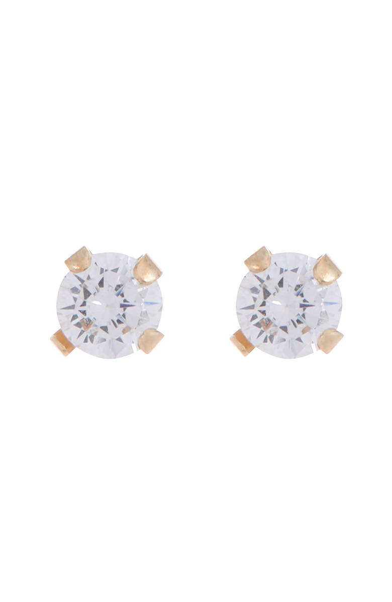 CANDELA JEWELRY 10K Yellow Gold CZ Chevron Necklace, Alternate, color, 