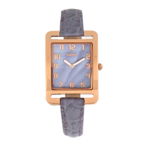 Marisol Swiss MOP Leather-Band Watch