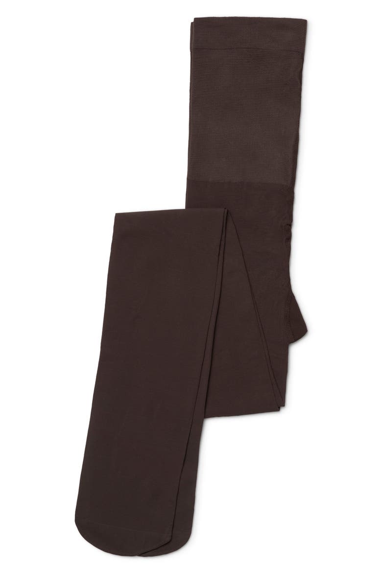 Svea Premium Opaque Tights, Alternate, color, DARK BROWN