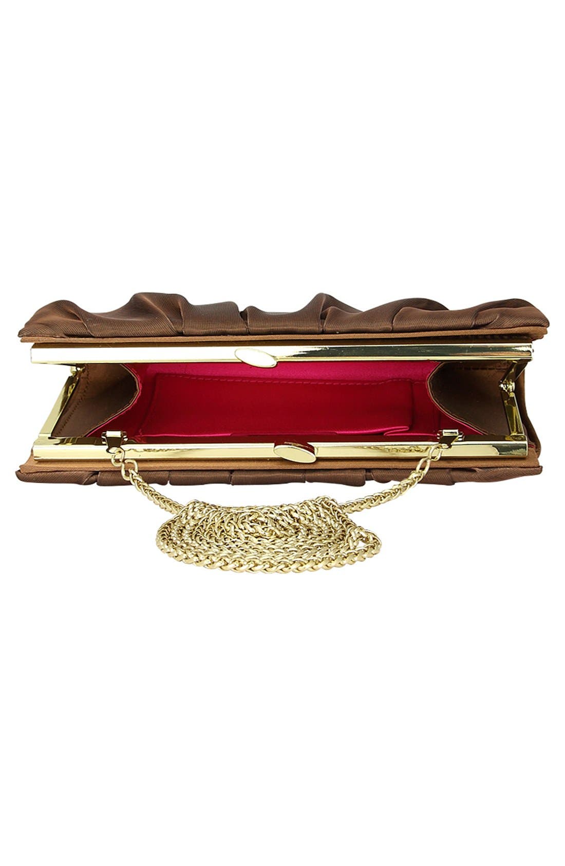 Nina 'Larry' Satin Clutch, Alternate, color, 