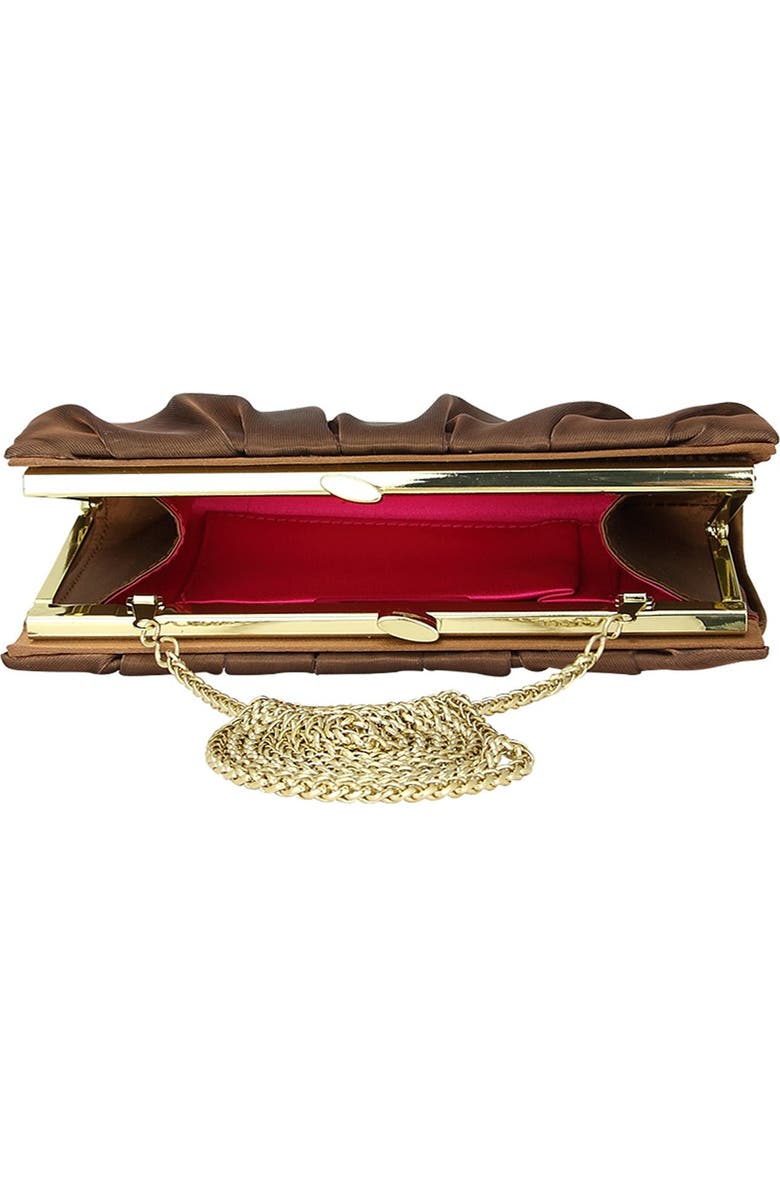 Nina 'Larry' Satin Clutch, Alternate, color,