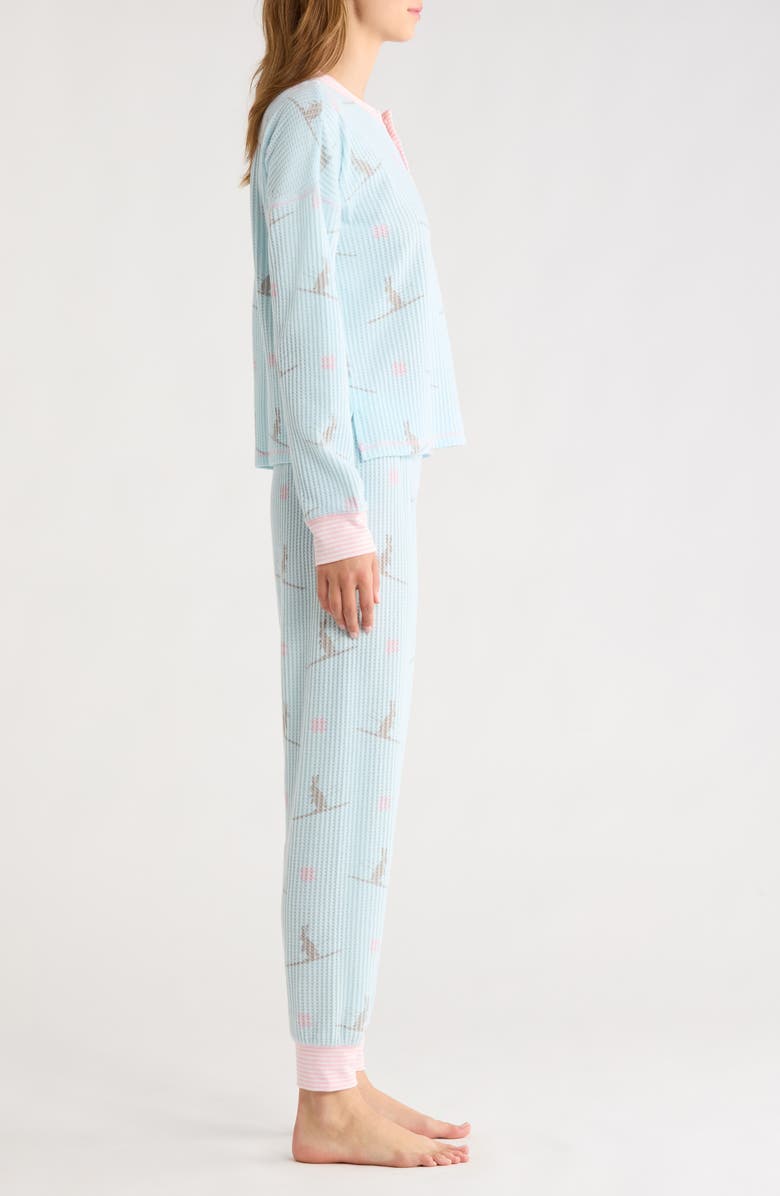 PJ Salvage Ski Pajamas, Alternate, color, Pale Blue