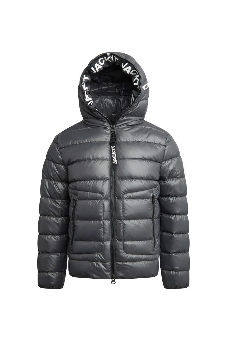 R4D Tramline Hooded Puffer Jacket, Alternate, color, GRAPHITE