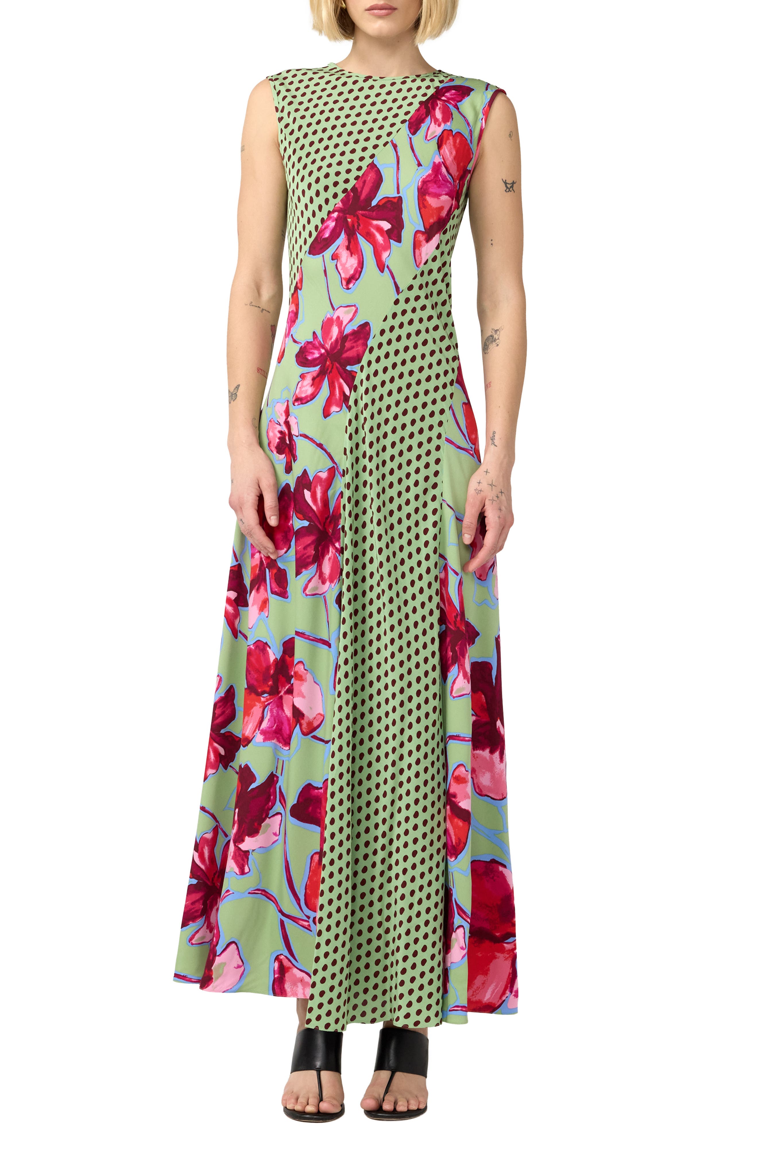 selected HIBISCUS SMOKE POLKA DOT