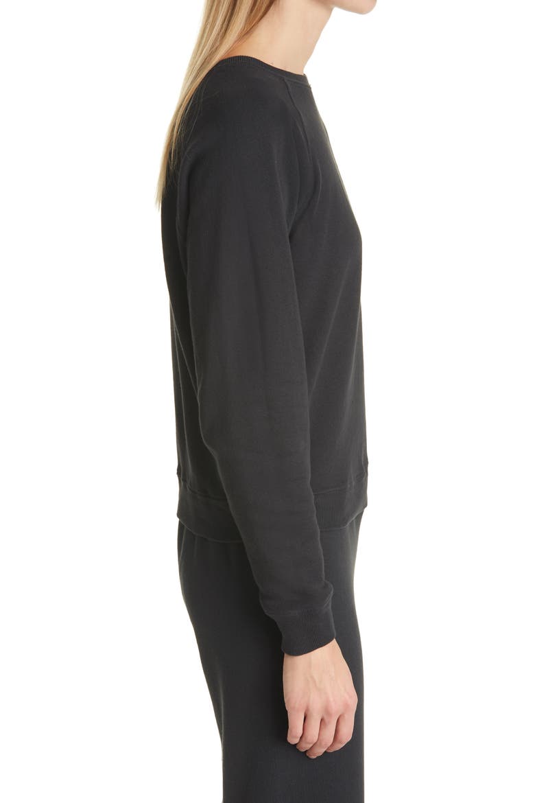 The Shrunken Sweatshirt, Alternate, color, ALMOST BLACK