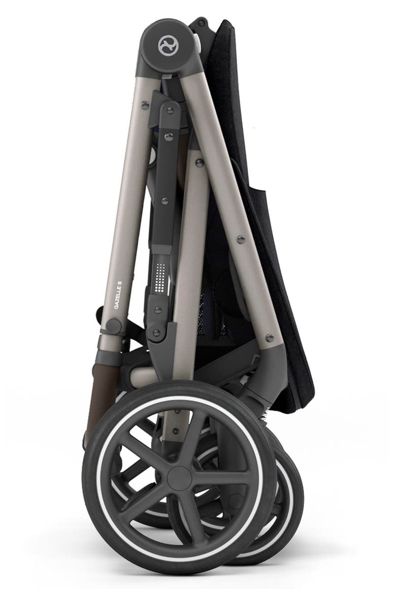 Gazelle S Stroller, Alternate, color, DEEP BLACK