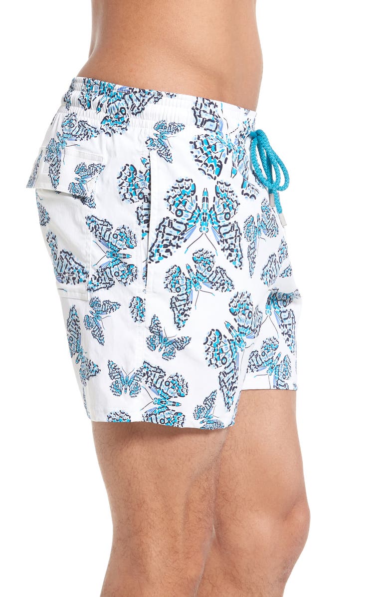 Vilebrequin Moorise Butterflies Superflex Swim Trunks, Alternate, color, 