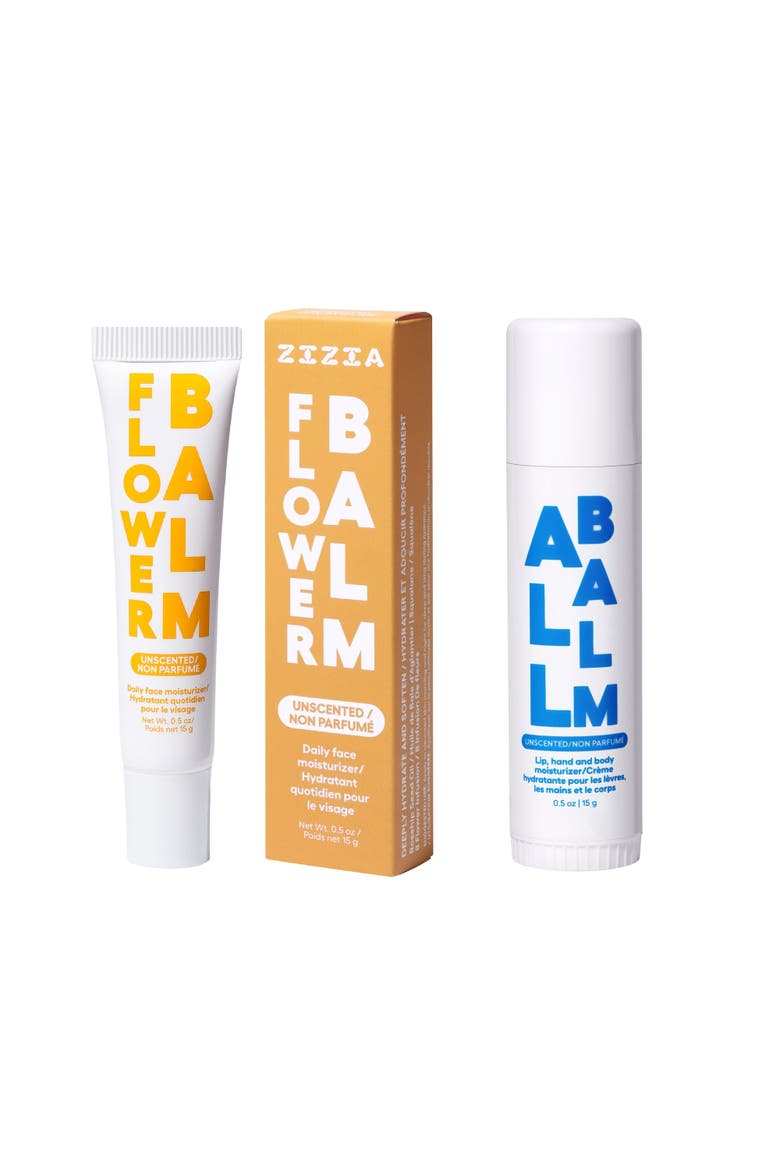 Flower Balm Tube + Unscented All Balm Stick, Main, color, None