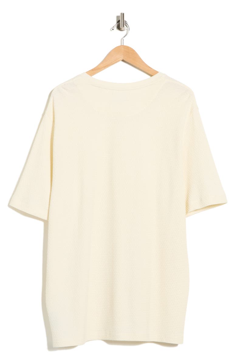 Ted Baker London Curlys Textured T-Shirt, Alternate, color, White/ Gold