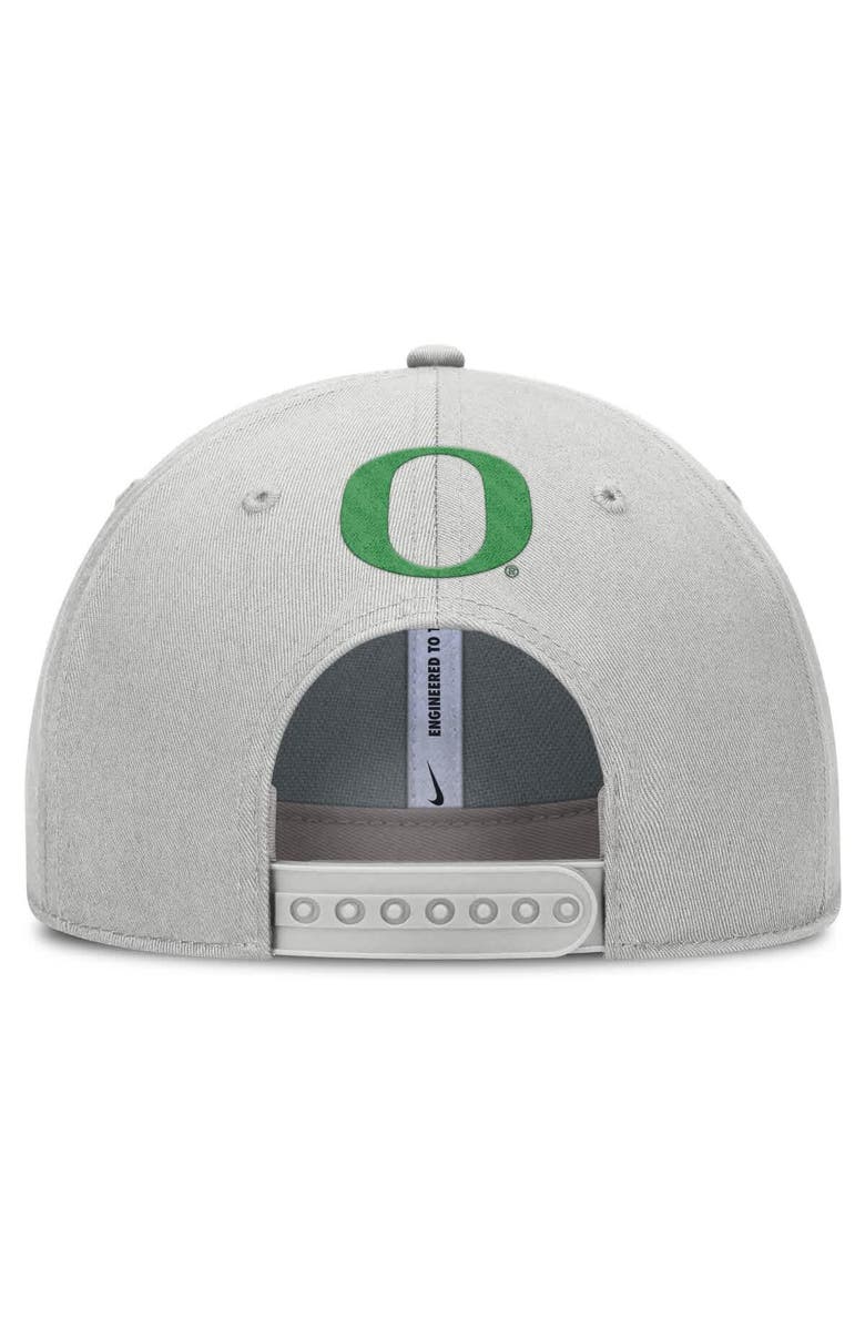 Nike Men's Nike Gray Oregon Ducks 2025 Sideline Dust Pinched Rise Adjustable Hat, Alternate, color, Gray
