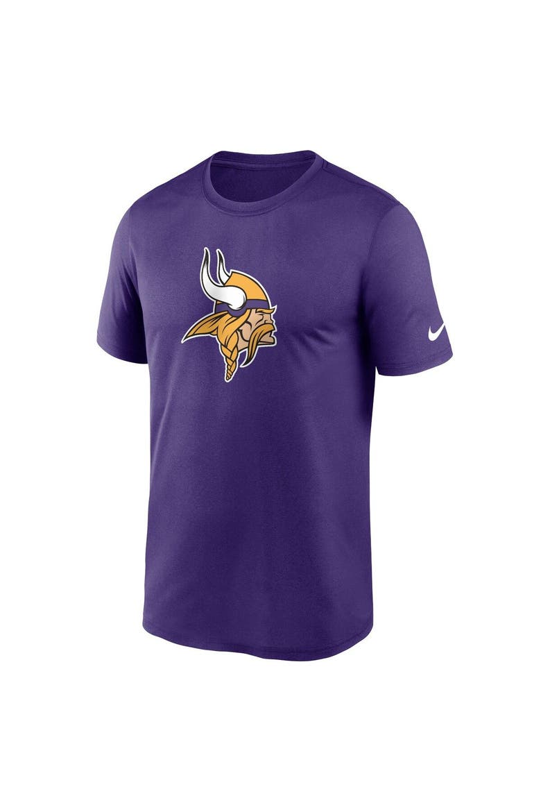 Men's Nike  Purple Minnesota Vikings Legend Logo Performance T-Shirt, Alternate, color, Purple