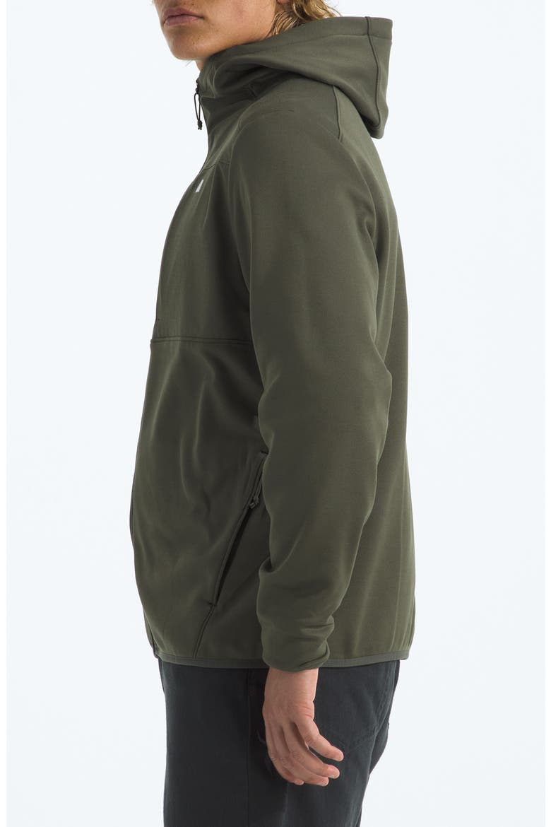 Performance Fleece Zip Hoodie, Alternate, color, NEW TAUPE GREEN