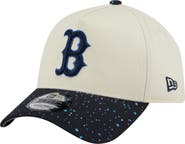 New Era Men's New Era Cream Boston Red Sox Speckle A-Frame 9FORTY Adjustable Hat