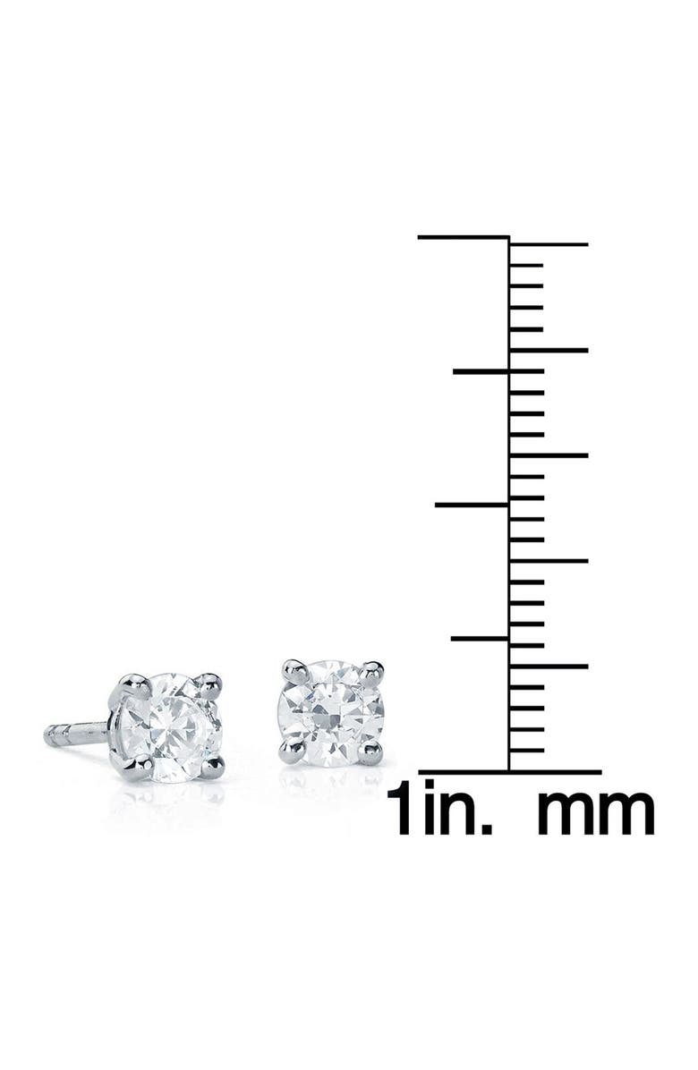 SUZY LEVIAN 14K White Gold Diamond Stud Earrings - 0.50ctw, Alternate, color, 