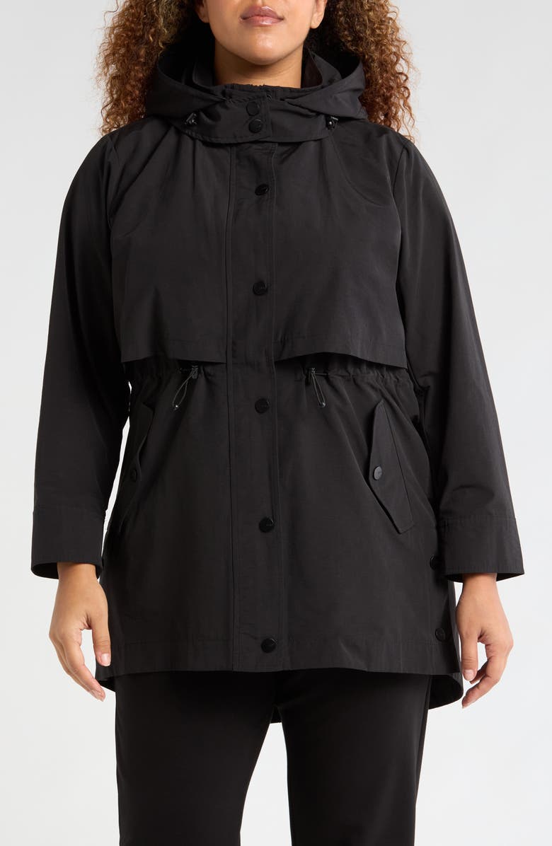 Universal Standard Precision Water Resistant Hooded Parka, Alternate, color, Black