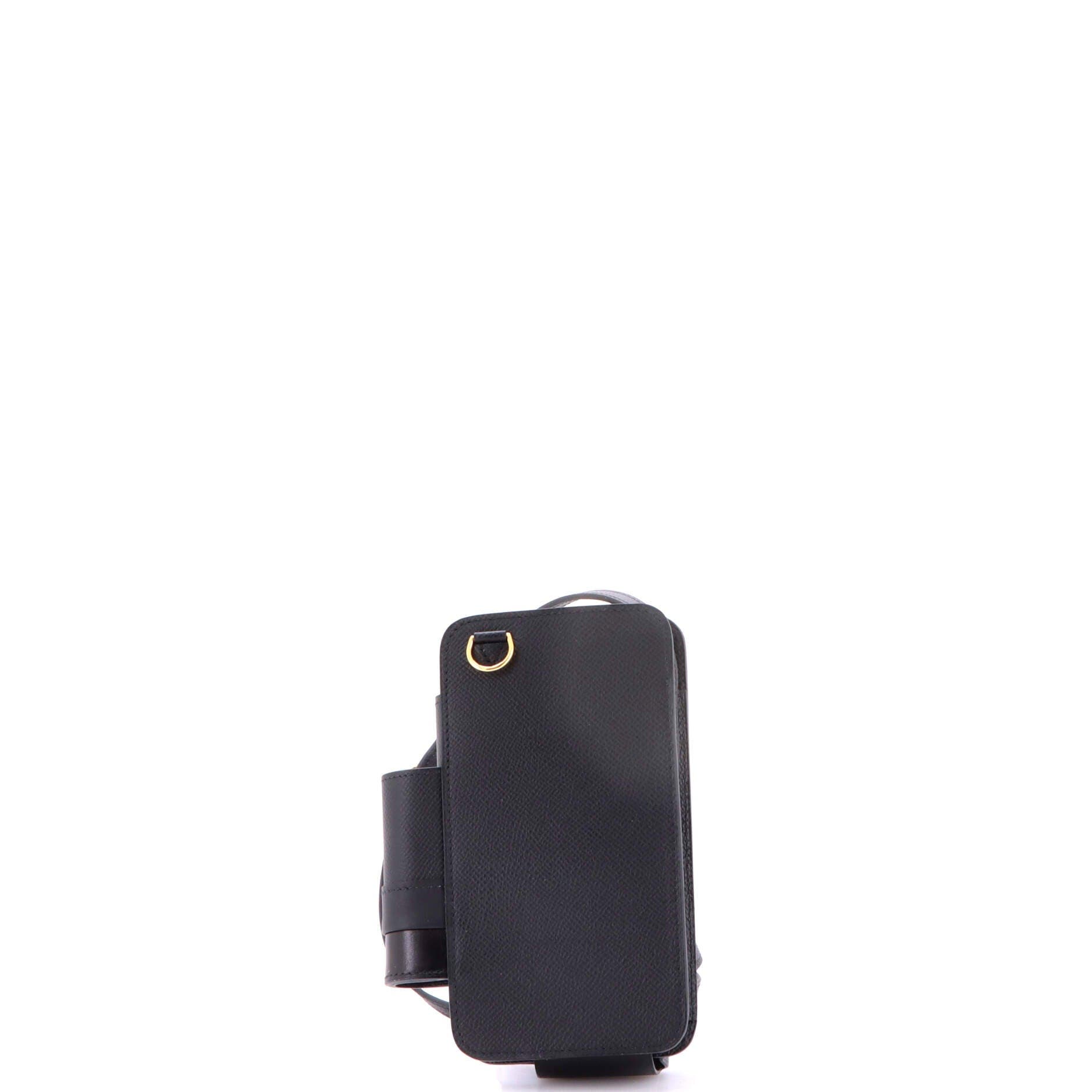 Hermesway Phone Case Crossbody Bag Epsom, Alternate, color, Black