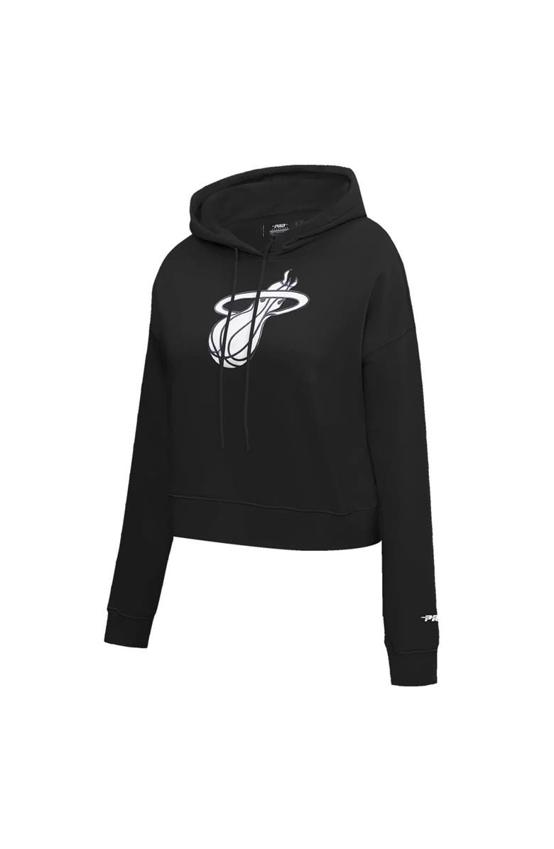 PRO STANDARD Women's Pro Standard Black Miami Heat 2023/24 City Edition Cropped Pullover Hoodie, Alternate, color, Black