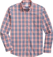 Brooks Brothers Friday Poplin Plaid Cotton Oxford Cloth Button-Down Shirt