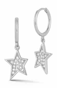 GLAZE JEWELRY Star Huggie Hoop Earrings
