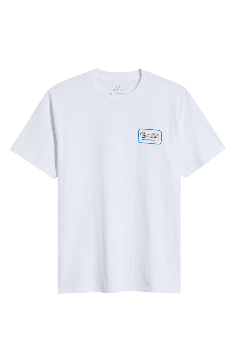 Brixton Grade Graphic T-Shirt, Alternate, color, White/Washed Black/Medium Blue