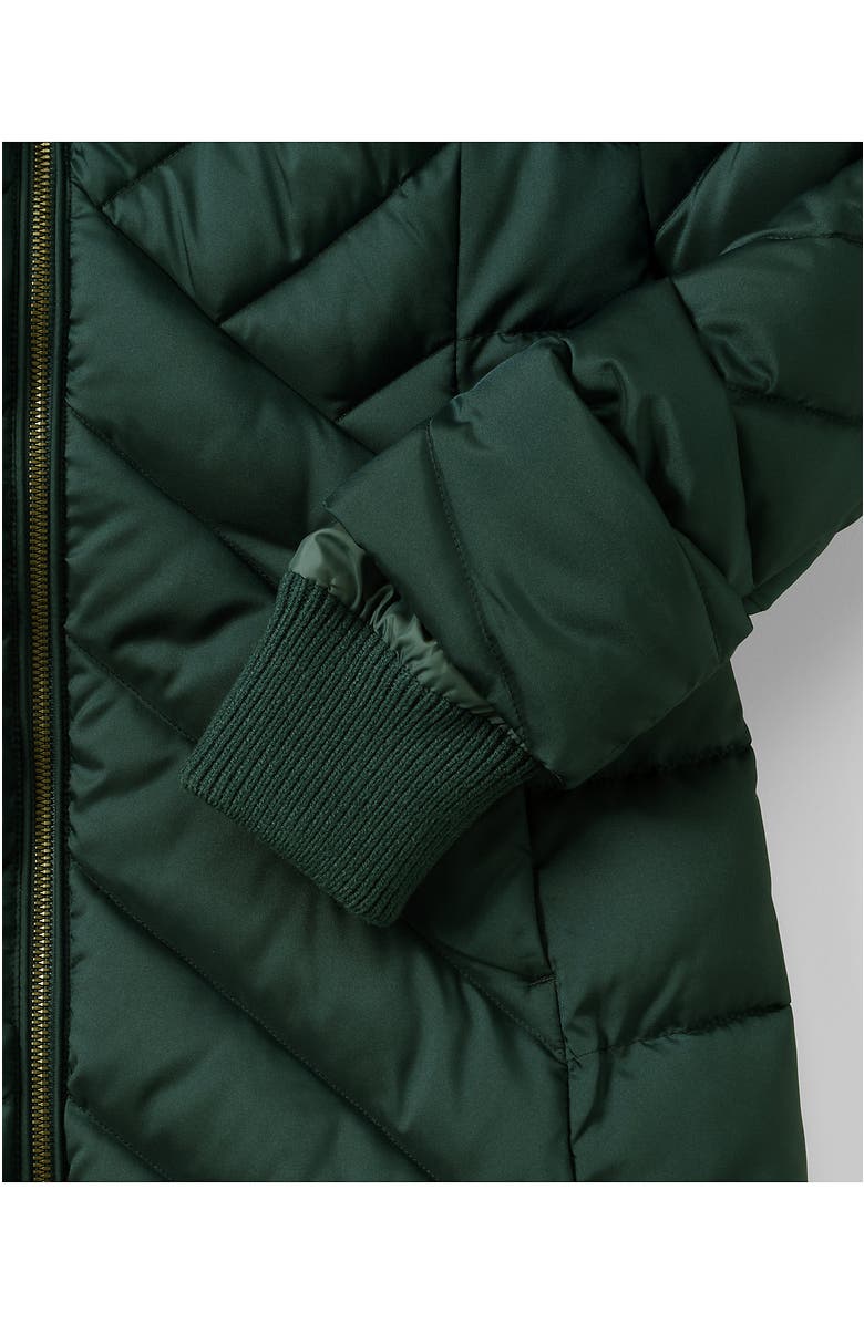 Lands' End Insulated Cozy Fleece Lined Primaloft Coat, Alternate, color, Deep Evergreen
