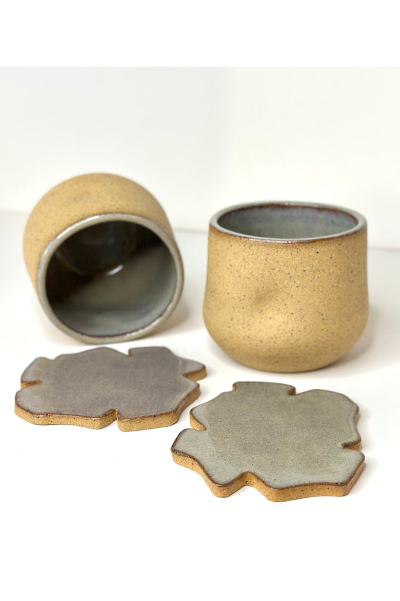 Freckles Cup Set - Set of 2 Cups + 2 Coasters, Alternate, color, Freckles