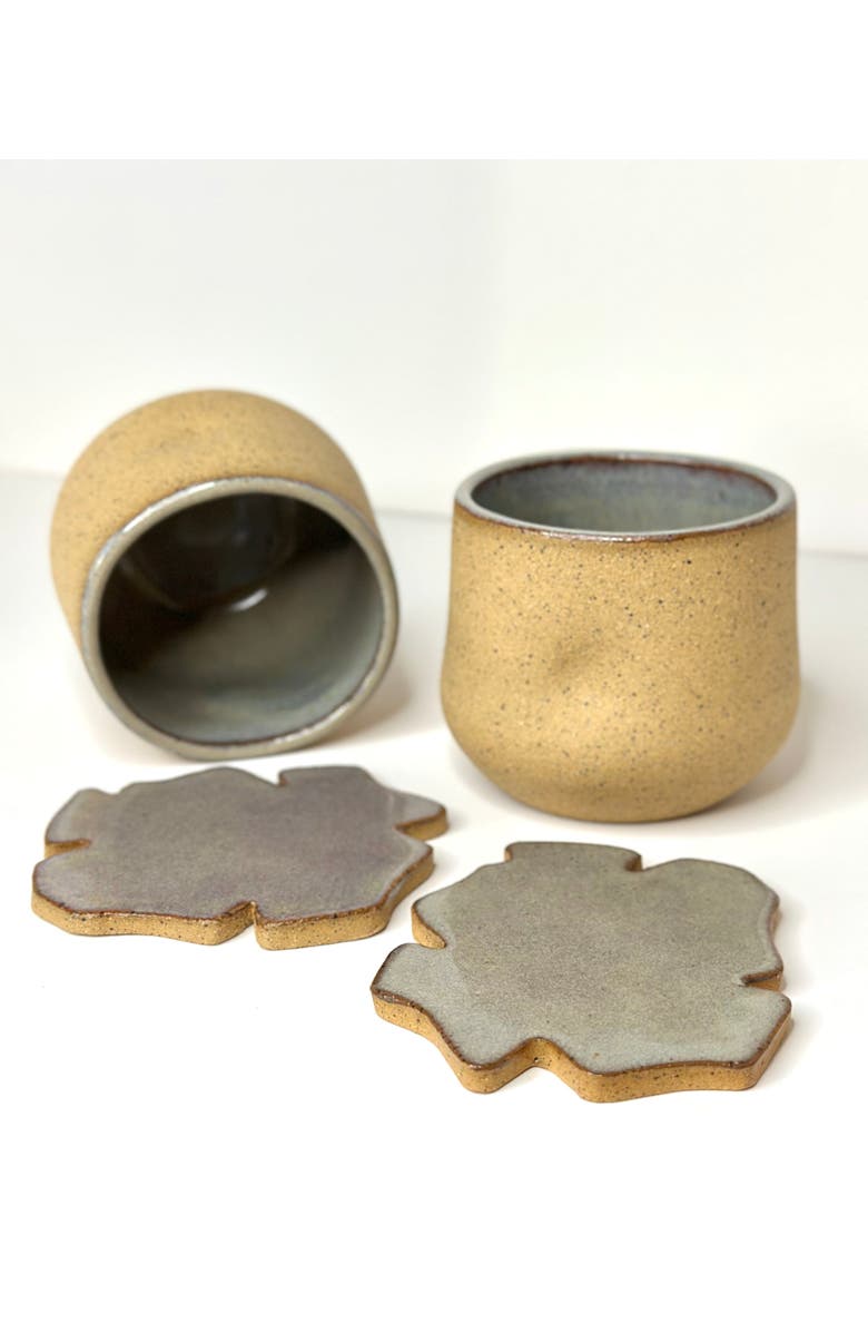 Mikkarbo Freckles Cup Set - Set of 2 Cups + 2 Coasters, Alternate, color, Freckles