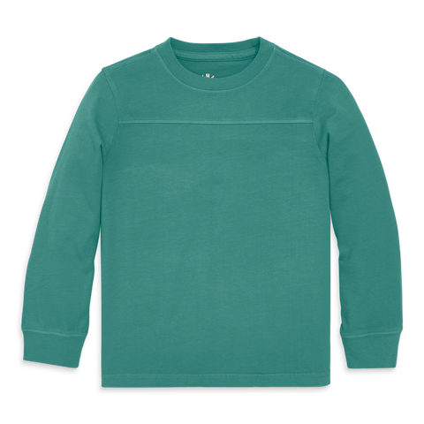 Kids Long Sleeve Garment Dyed Varsity Tee