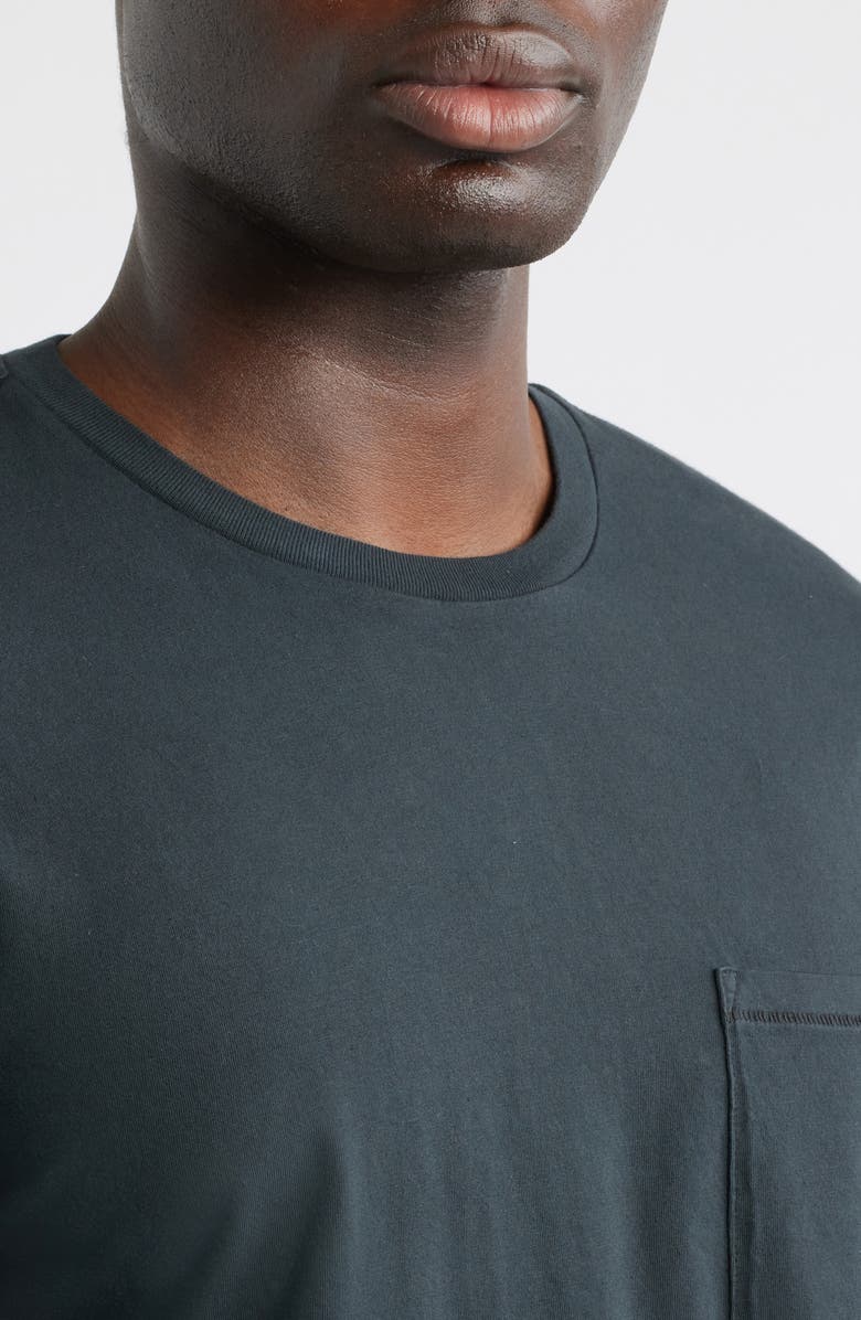 rag & bone Classic Fit Garment Dye Pocket T-Shirt, Alternate, color, Black